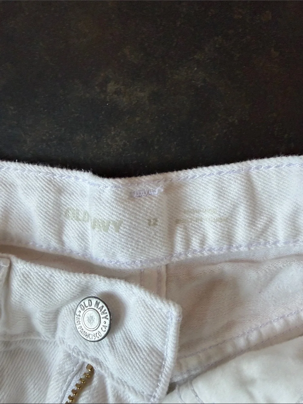 Old Navy white denim